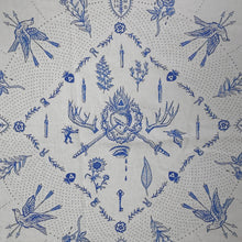 Load image into Gallery viewer, Delft Blue Dove-Bandana or Altar Cloth