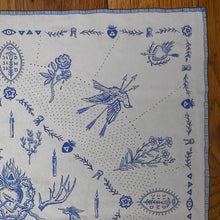 Load image into Gallery viewer, Delft Blue Dove-Bandana or Altar Cloth