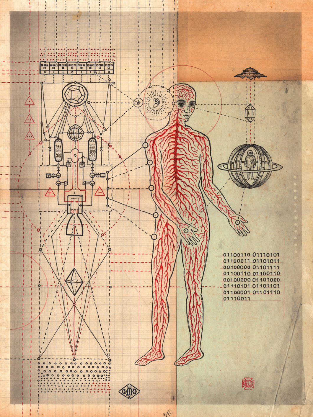 Transhumanism, Archival Print