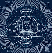 Load image into Gallery viewer, Conscious Universe, Blue, Archival Print