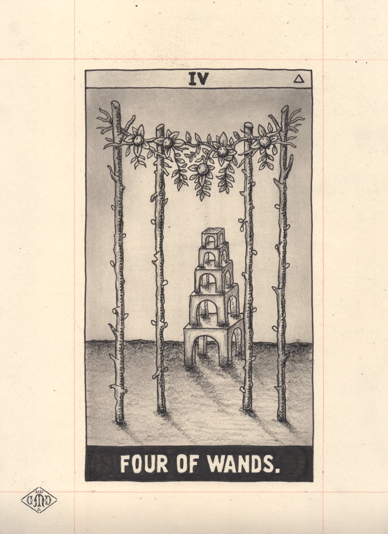 Four of Wands – Daniel Martin Diaz