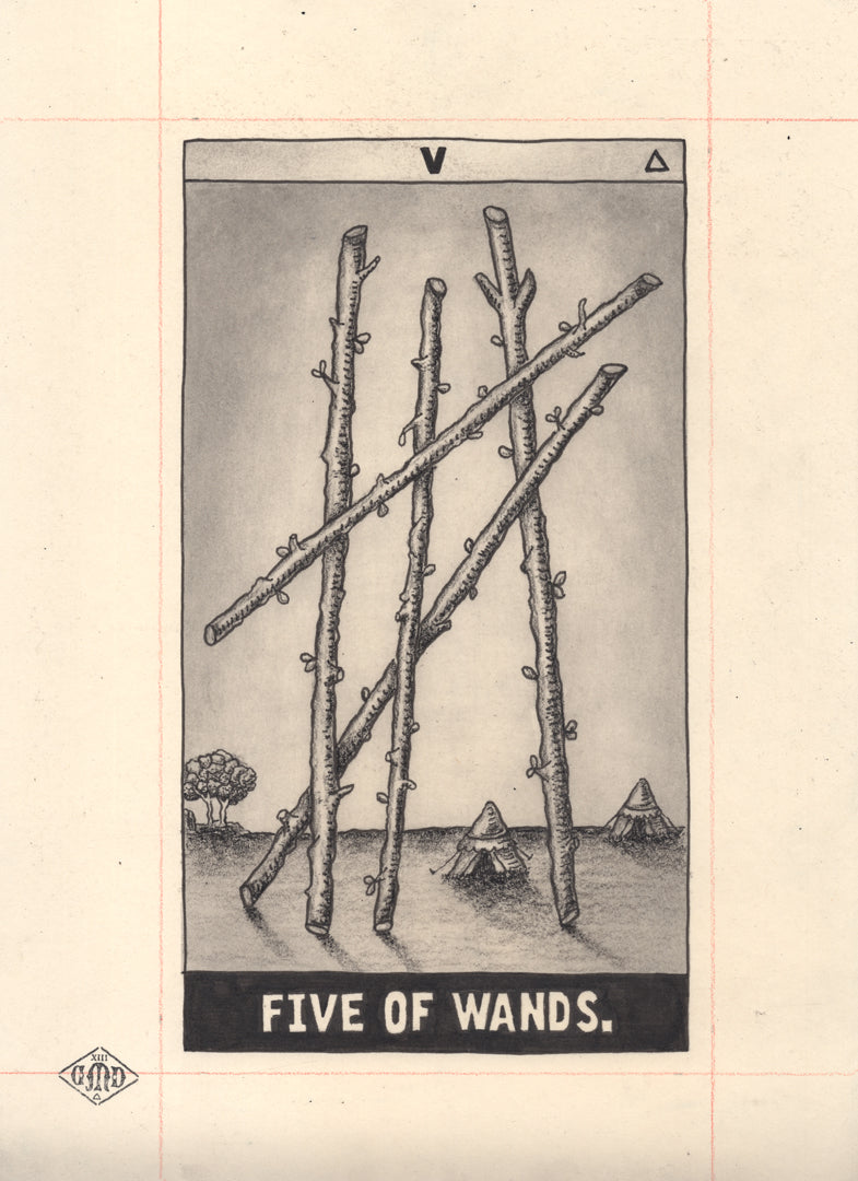Five of Wands – Daniel Martin Diaz