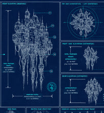 Load image into Gallery viewer, Jellyfish UAP Blueprint, Archival Print
