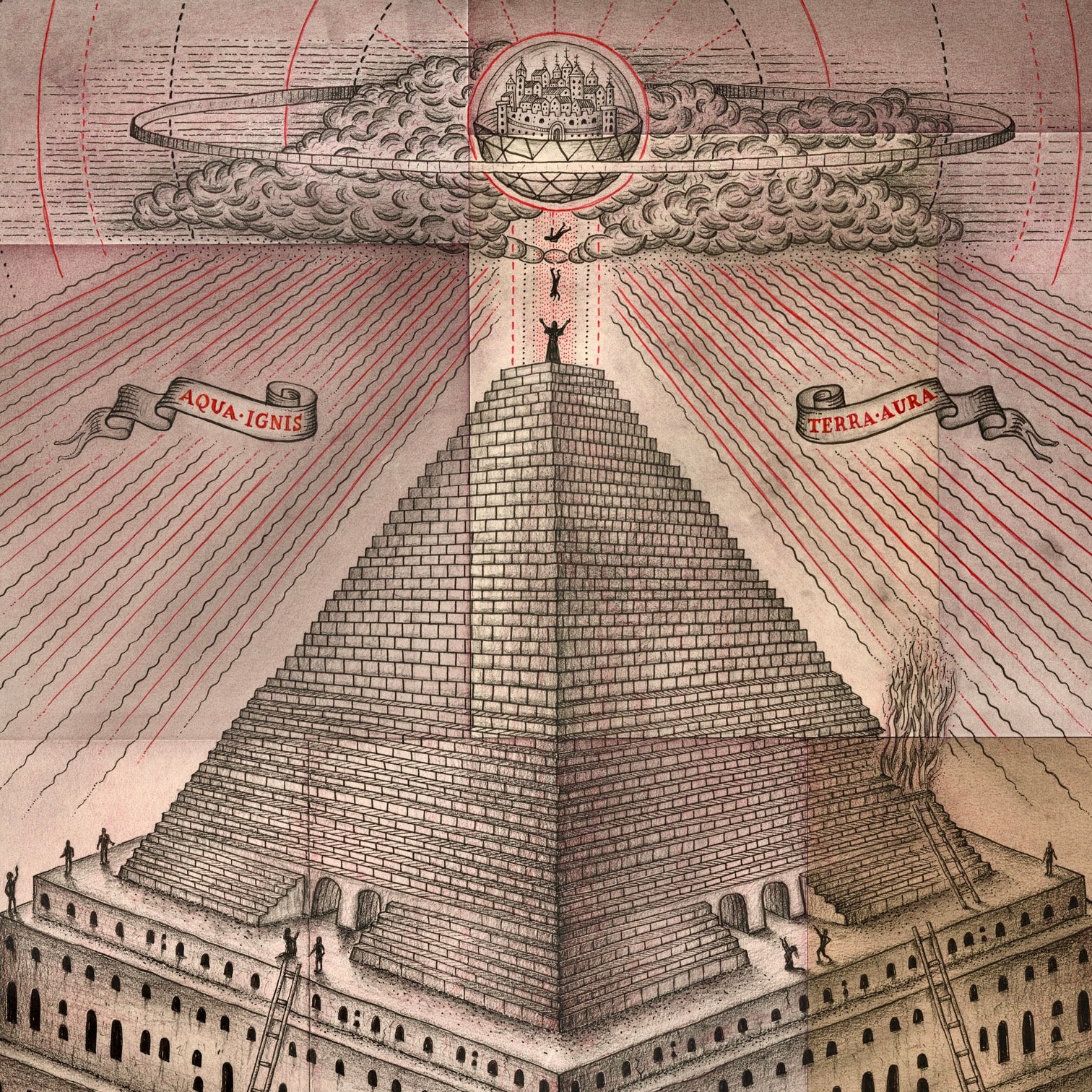 Pyramid Missing Lost Pyramid, Archival Print – Daniel Martin Diaz