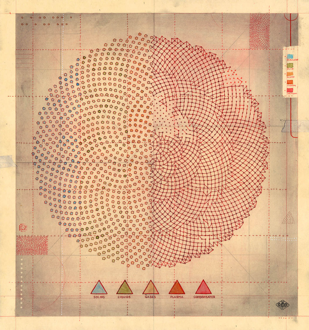 Five States of Matter, Archival Print