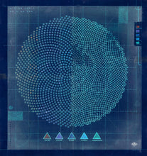 Load image into Gallery viewer, Five States of Matter, Blue, Archival Print
