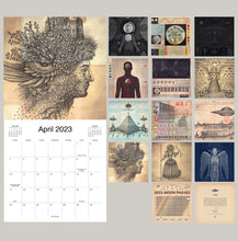 Load image into Gallery viewer, 2023 Calendar and Phases of the Moon Diagram

